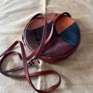 Patricia Nash Banjo Style Crossbody bag Patchwork design